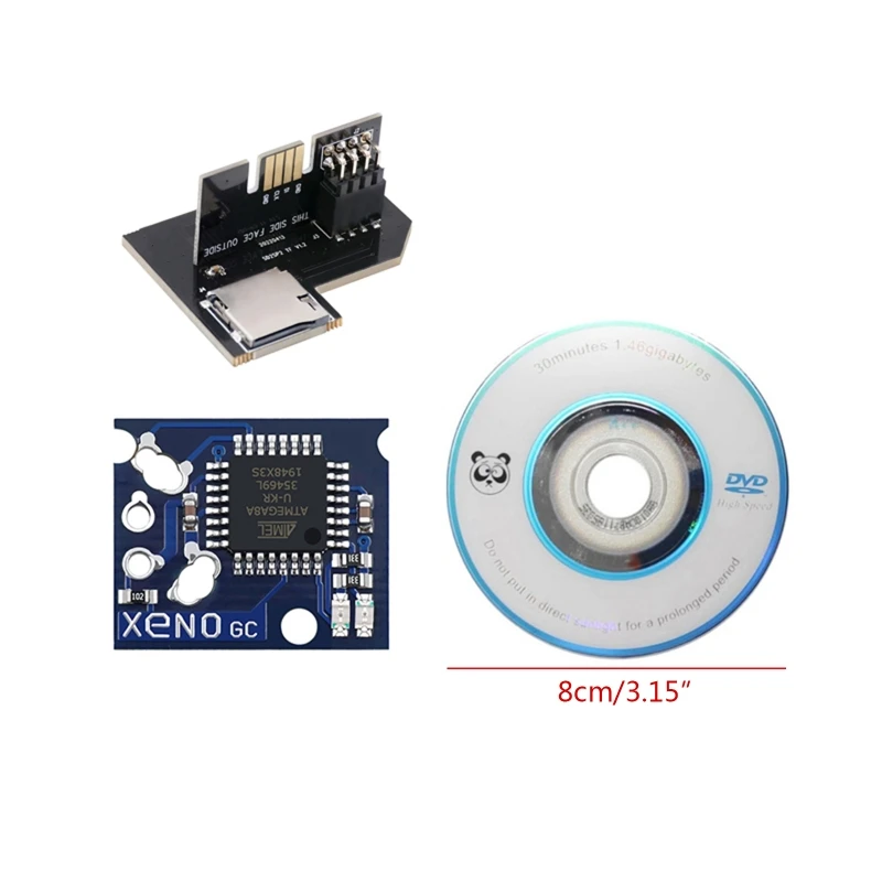 

Compatible with NGC NTSC Gamecube Game Accessories Kit SD2SP2 Micro SDCard Adapter Disc DVD Xeno GC Chip Gaming Set Y3ND