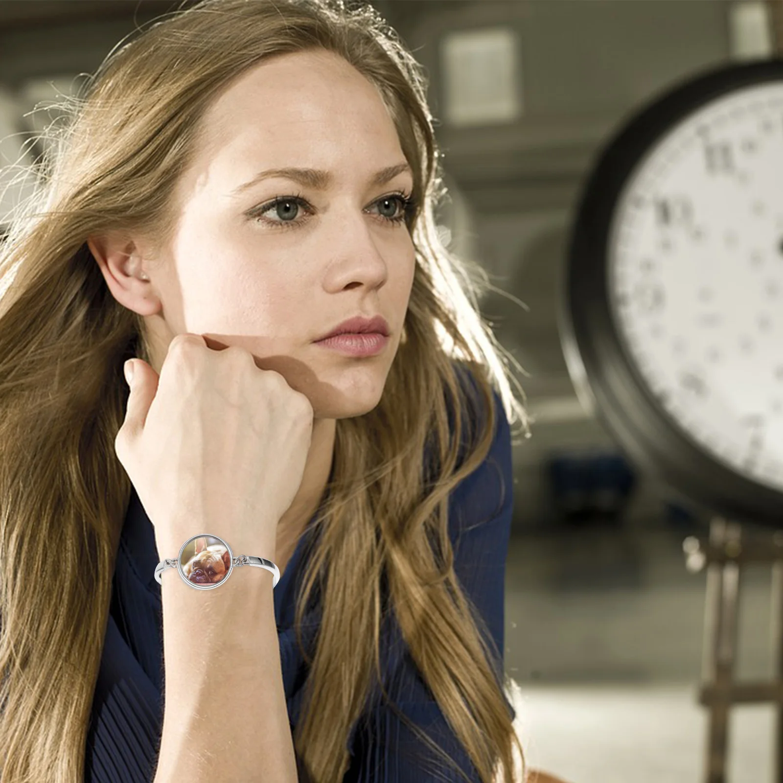 Bracelet Bezel Base Tray Blank Jewelry Bangles Lobster Clasp Round Adjustable Bangle Diy Making