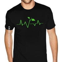 vegan heartbeat custom tee shirt men women retro tees oversized man top t shirts cotton t shirt camisa