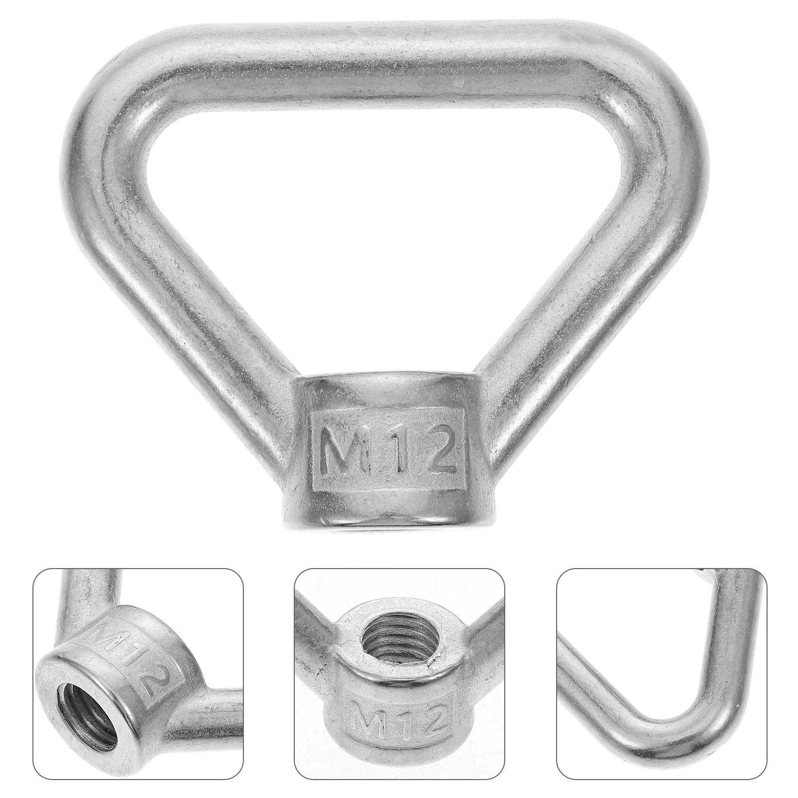 

4pcs Stainless Steel Tie Down Rings Lifting Eye Nut Durable Threaded Nut Fastener