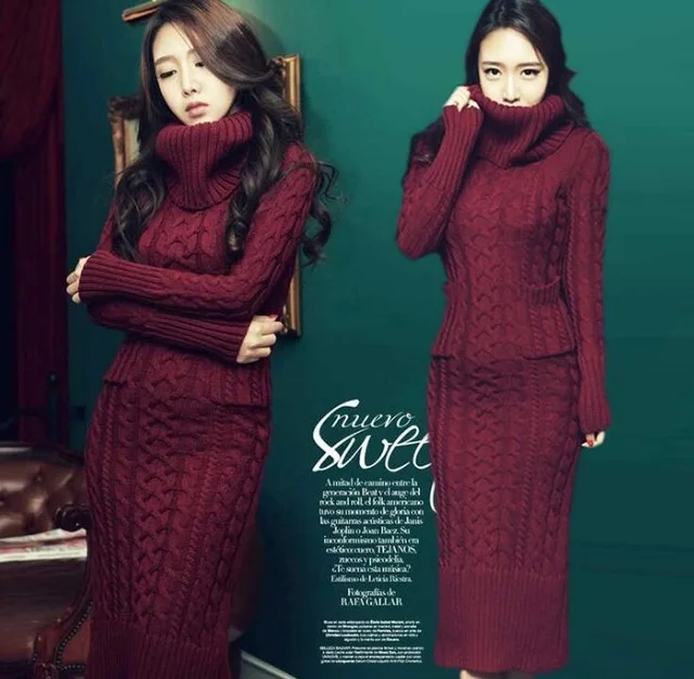 Длинное Вязаное Платье Купить