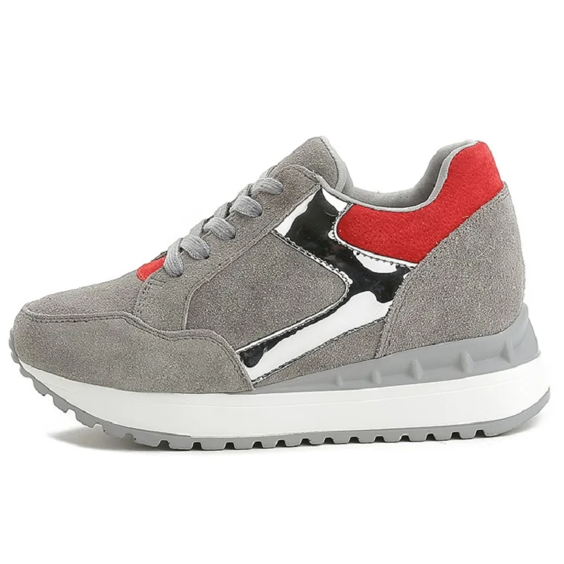 

Woman Platform Sneakers Women Casual Shoes Female Genuine Leather Shoes Tennis Ladies Shoes Chunky Sneakers Lace Up Shoe