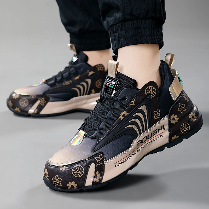 Brand Men Skateboarding High Quality Flat Man Sneakers Zapatos Hombre Autumn Male Sport Shoes Rubber Mens Luxury Shoes Man Boots