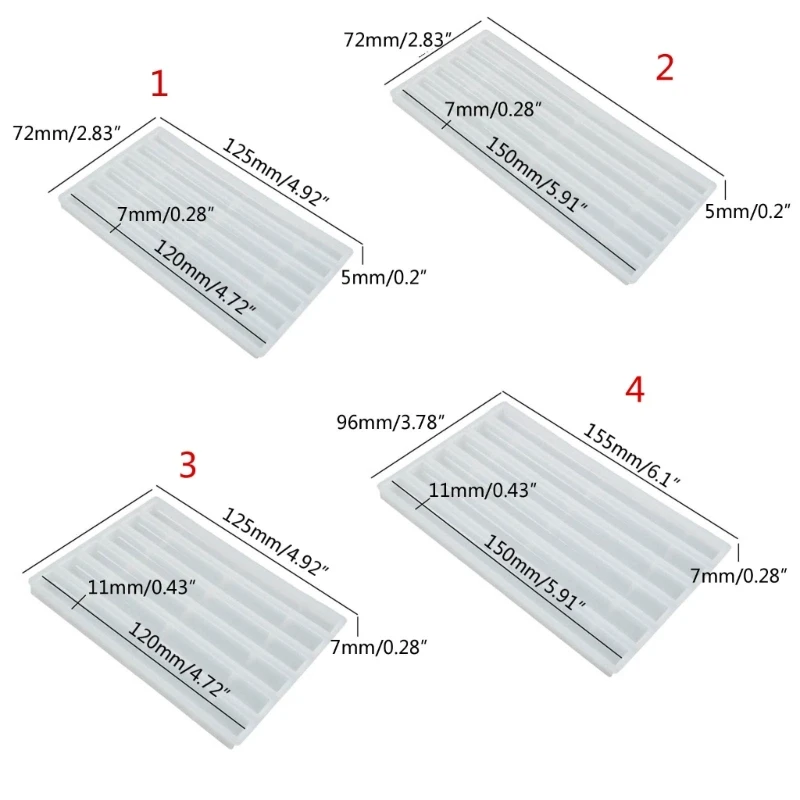 Полукруглая длинная огненная краска восковая палочка силиконовая форма ручная