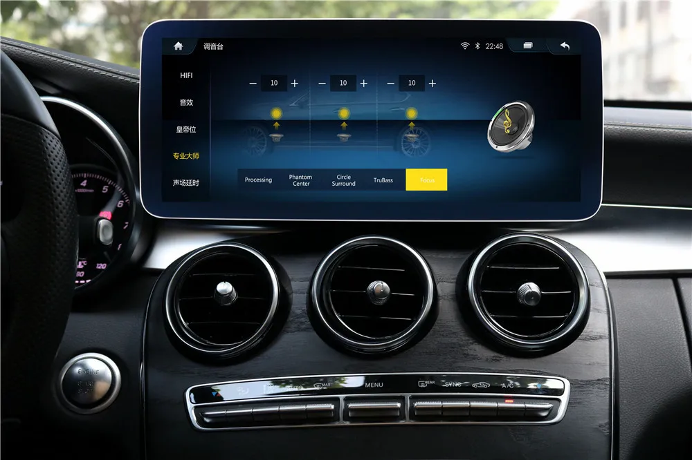 Android 12 CarPlay беспроводной для Mercedes Benz C Class W205 GLC X253 2019-2023 радио IPS экран авто