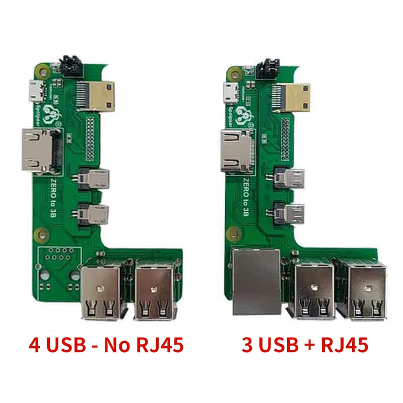 

Raspberry Pi Zero 2w to 3B Interface Adapter Zero to Pi3 Expansion Board Pi0 USB HUB RJ45 HAT for Raspberry Pi 3 Model B