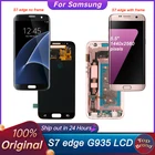 Оригинальный ЖК-дисплей 5,5 дюйма для Samsung Galaxy S7 Edge, G935F, G935, SM-G935F дюйма, с тачскрином и дигитайзером, с рамкой
