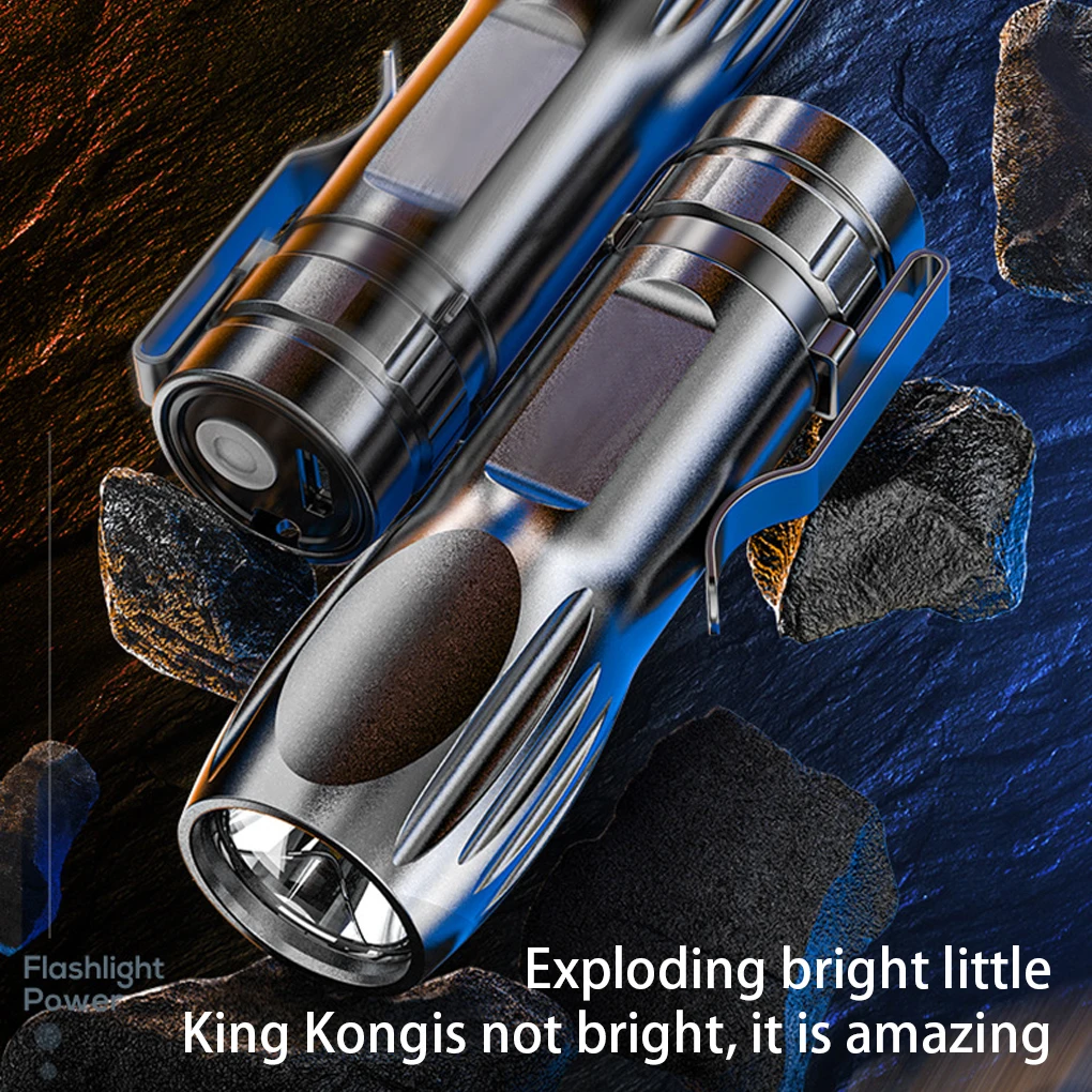 

Powerful Flashlight Emergency Light Long-range Performance USB Mini Torch