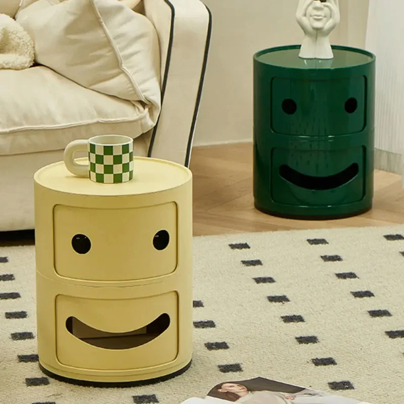 Креативная улыбающаяся прикроватная тумбочка небольшой стиль простой детский