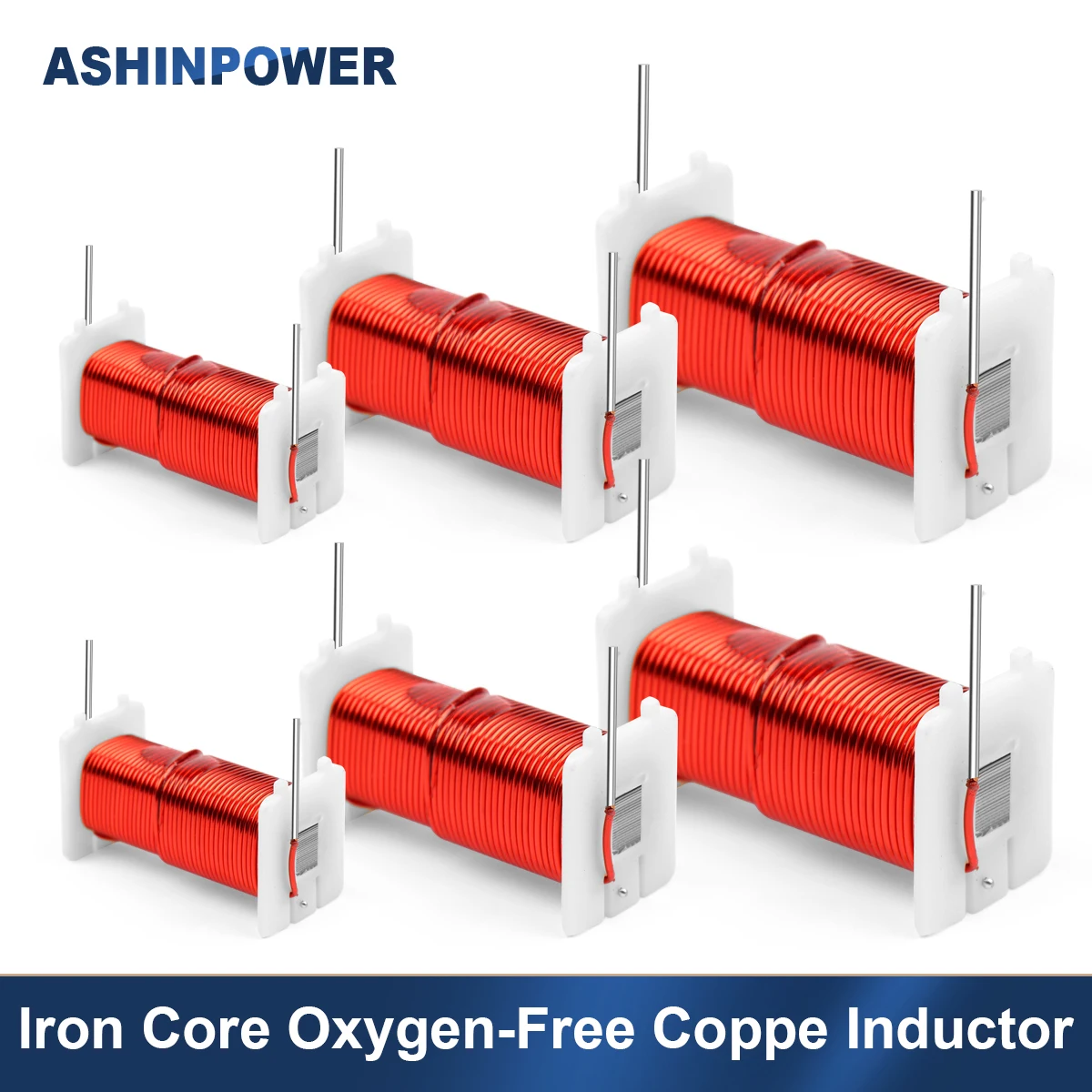 

1Pcs Iron Core Oxygen-Free Coppe Inductor 0.8mm 0.2-8MH Sheet Cored Copper Coil Inductors DIY Frequency Divider