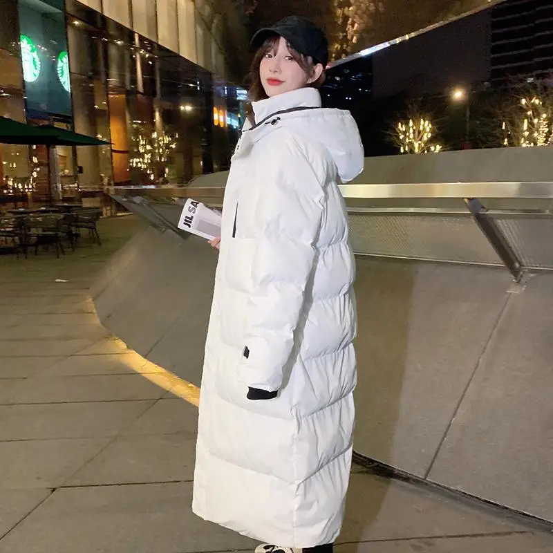 Winter Hooded Long Parkas Women Down Cotton Snow Wear Overcoat Thicken Warm Jackets New Loose Cotton Padded 2023 News S63