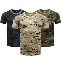 outdoor sports men t shirts camouflage quick dry o neck short sleeve tops shirt military army camo hiking hunting t shirt