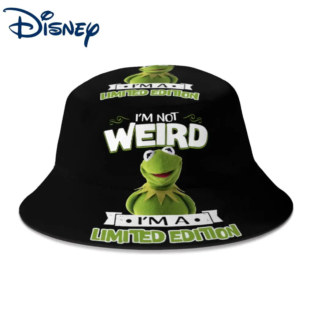 

Летние Muppet Kermit Frog I'm Not Weird I'm A Limited Edition шляпы-ведерки Дисней уличная Складная шапка Boonie
