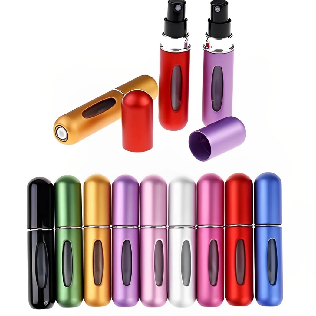 

5/10/20/50pcs 5ml Portable Mini Refillable Perfume Bottle Spray Scent Pump Empty Cosmetic Container Atomizer Bottle for Travel