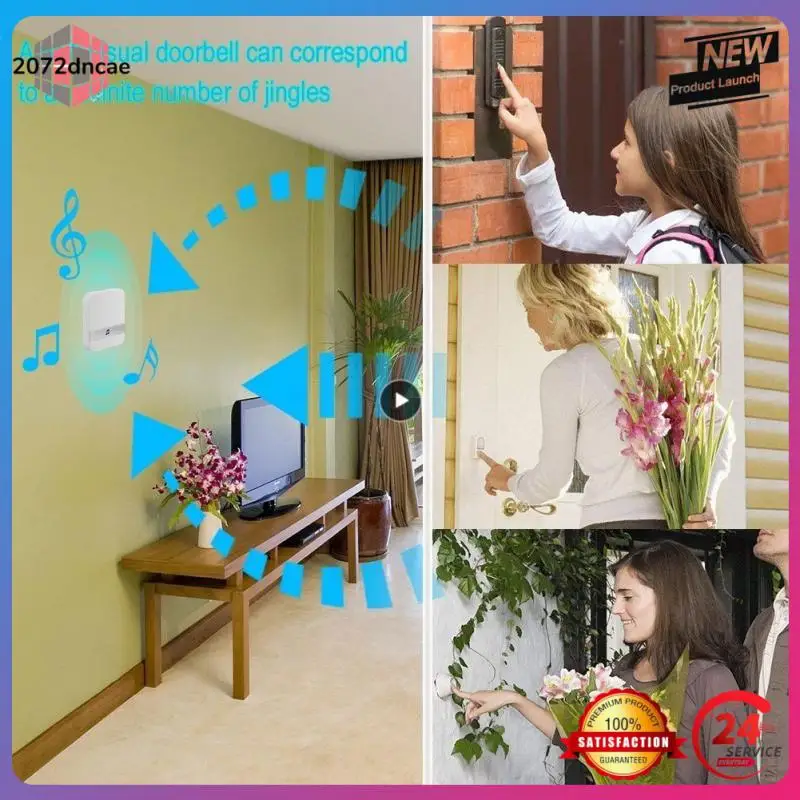 

1~10PCS 433MHz Wireless Wifi Smart Video Doorbell Chime Music Receiver Home Security Indoor Intercom Door Bell Receiver 10-110dB