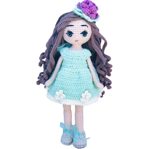 Hand Made Japanese Handicraft Amigurumi Rope Knitting Toy Girl Doll 31 cm Of Licensed Organic Cotton Yarn | Игрушки и хобби