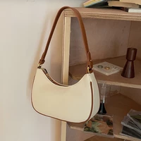 half moon underarm bag high end fashion one shoulder portable 2022 summer new contrast color crescent saddle daily womens bag