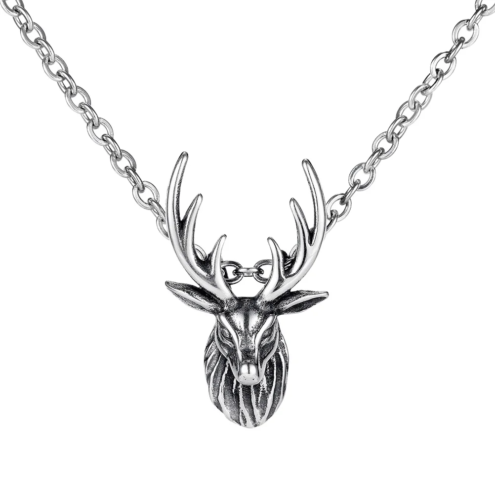 

1pc Deer Necklace Sika Deer Styled Necklace for Woman Festival Gift