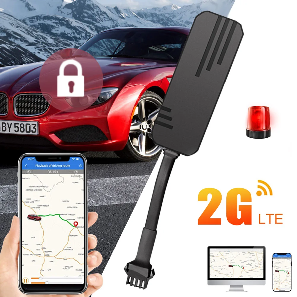 

2G Car GPS Tracker Real Time Tracking Device Anti-Lost Locator Positioner Remote Control Free APP Bike Motorcycle Kids Tracker