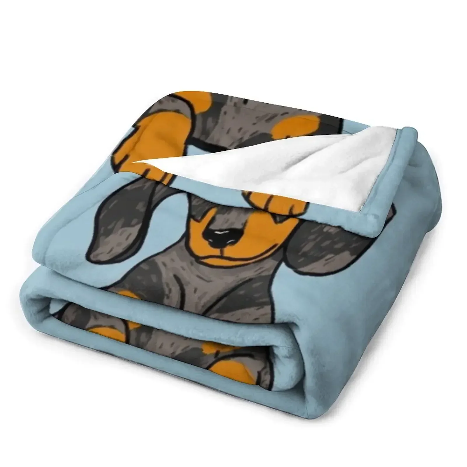 Депс такса щенок в кармане плед детские рождественские подарки одеяла