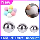 Зеркальная полукруглая форма для бомбы для ванной, форма из алюминиевого сплава для шариков, форма для бомбы для ванной, форма для выпечки