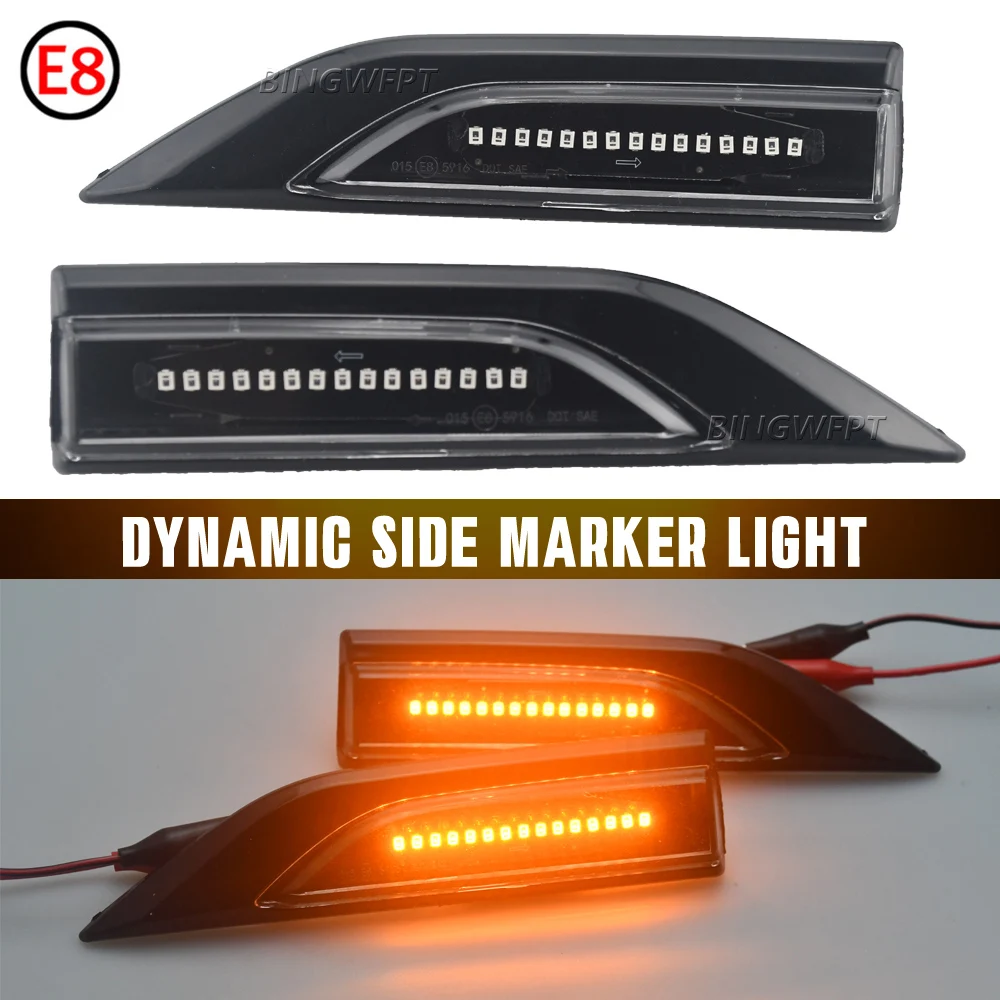 

2PCS Dynamic Blinker Indicator Side Marker Turn Signal Light for VW Transporter T5 T6 Multivan Caddy LED Sequential Lamp