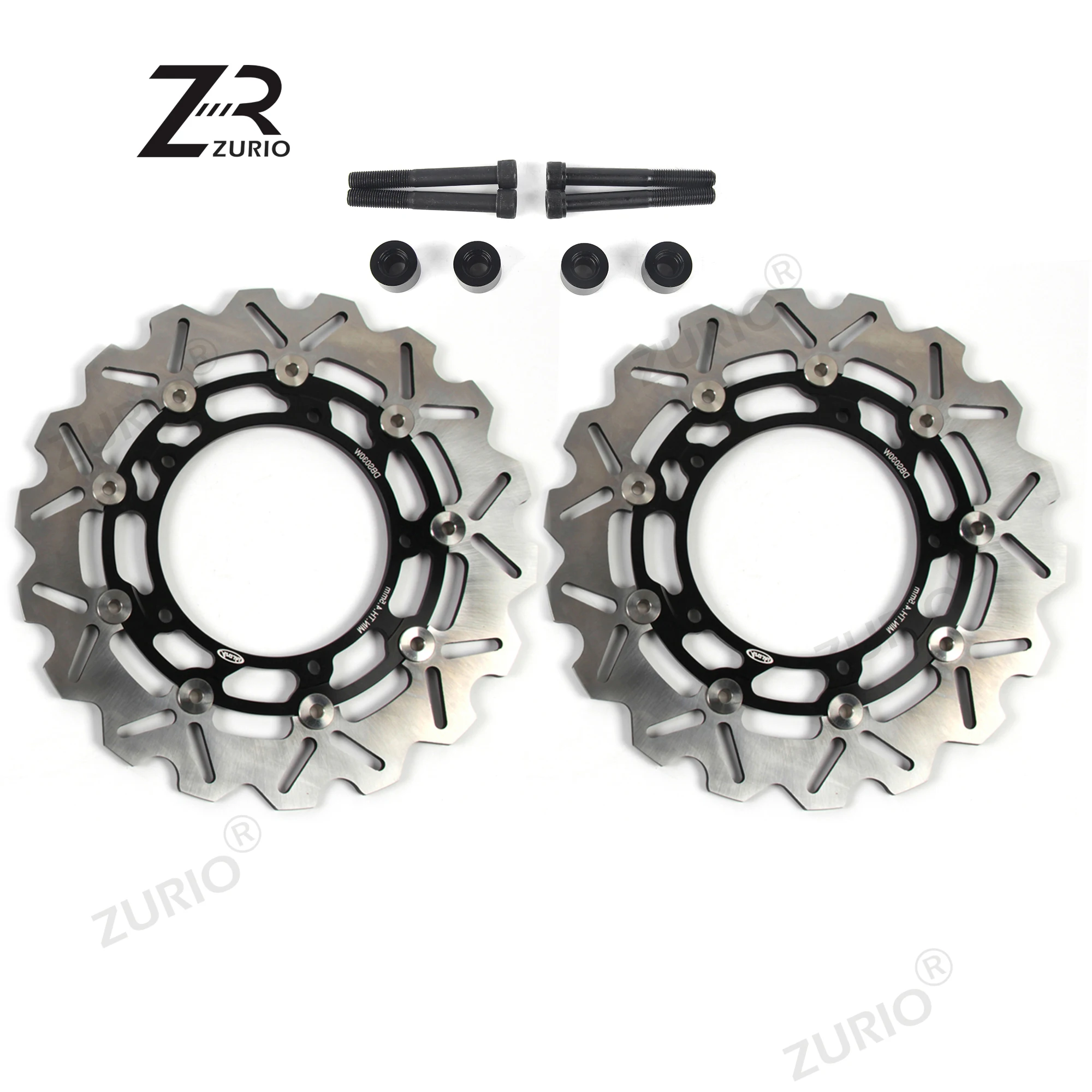 Фото ZURIO для YAMAHA XP T-MAX 500 2004-2007 XP T-MAX 530 2012-2015 XP T-MAX ABS 530 2012-2019 Роторы передних и задних тормозных дисков с ЧПУ №1