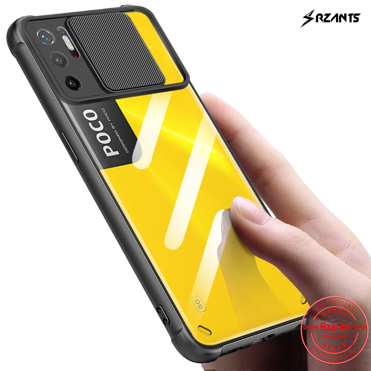 

Rzants для Xiaomi POCO M3 M4 PRO Redmi Note 10 5G Чехол [Защита объектива] Защита камеры тонкая прозрачная крышка