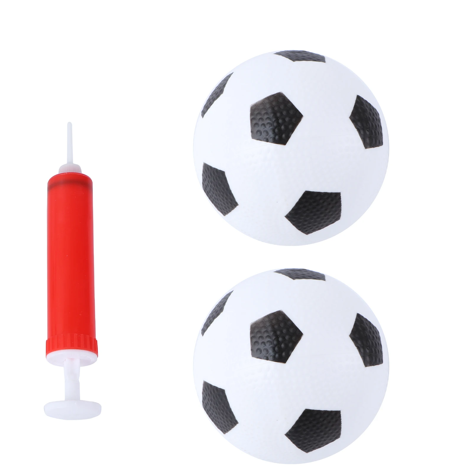 

1 Set 3pcs Kids Mini Soccer Ball Toys Indoor Outdoor Toy Educational Football Toy for Toddlers (2pcs Balls + 1pc Inflator)
