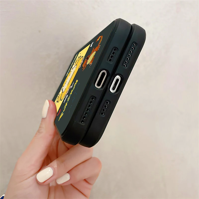 pokémon japanese anime phone case for funda iphone 13 12 11 pro max mini x xr xs max 6 6s 7 8 plus funda celular liquid silicon free global shipp