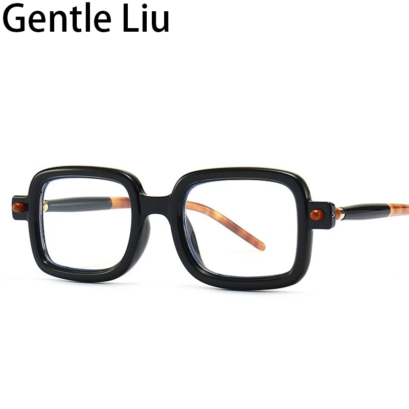 

Small Rectangle Sunglasses Men Vintage 2022 Luxury Brand Anti Blue Light Glasses Women Computer Gaming Reading Eyeglasses UV400
