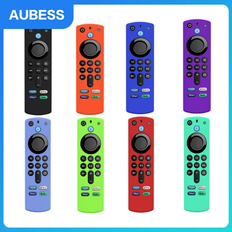

Remote Protective Cover Anti-slip Silicone Remote Protector Comfortable Portable For Alexa Voice Remote 3rd Gen 2021 Shockproof