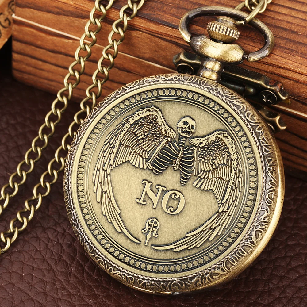 Бронзовые да/нет готическое решение о предсказании кварцевые карманные часы с