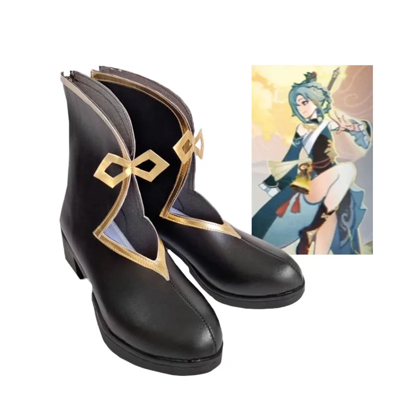 Обувь для косплея Madame Ping Genshin Impact аниме костюмы Хэллоуина обувь маскарада женская