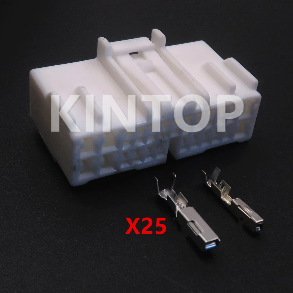 

1 комплект, 25 контактов, автомобильные запчасти для разъема 6098-2446 6098-1819, автомобильный усилитель мощности, жгут проводов, гнездо для Toyota Lexus