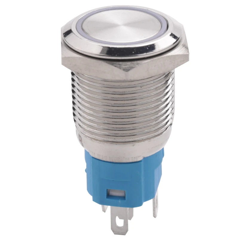 

Angel Eye Blue Led 16Mm 12V Stainless Steel Round Momentary Push Button Switch