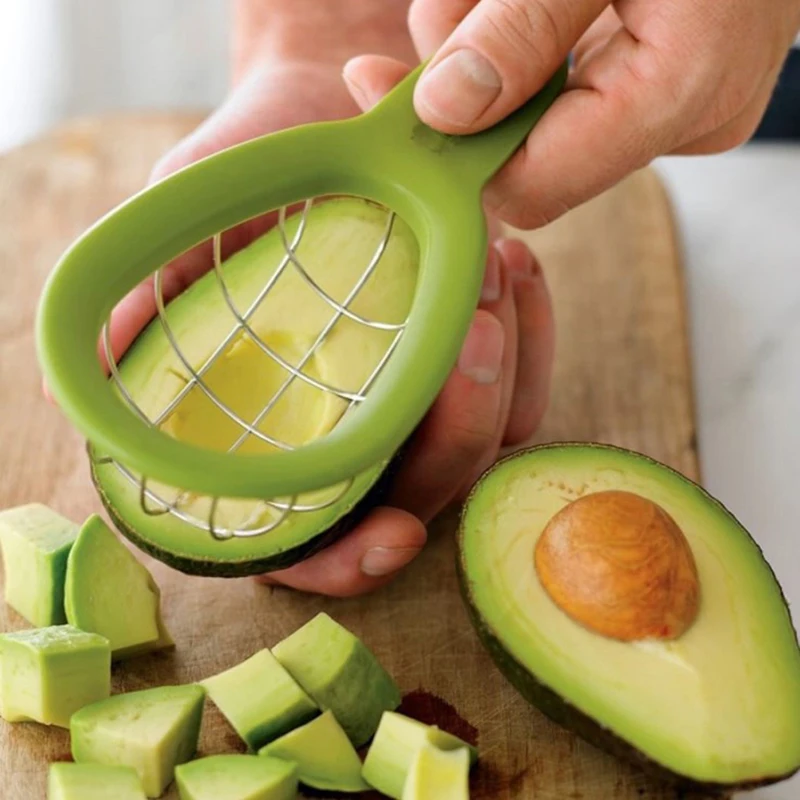 

Kitchen Avocado Slicer Shea Corer Butter Fruit Peeler Cutter Pulp Separator Avocado Corer Vegetable Tools Kitchen Accessories