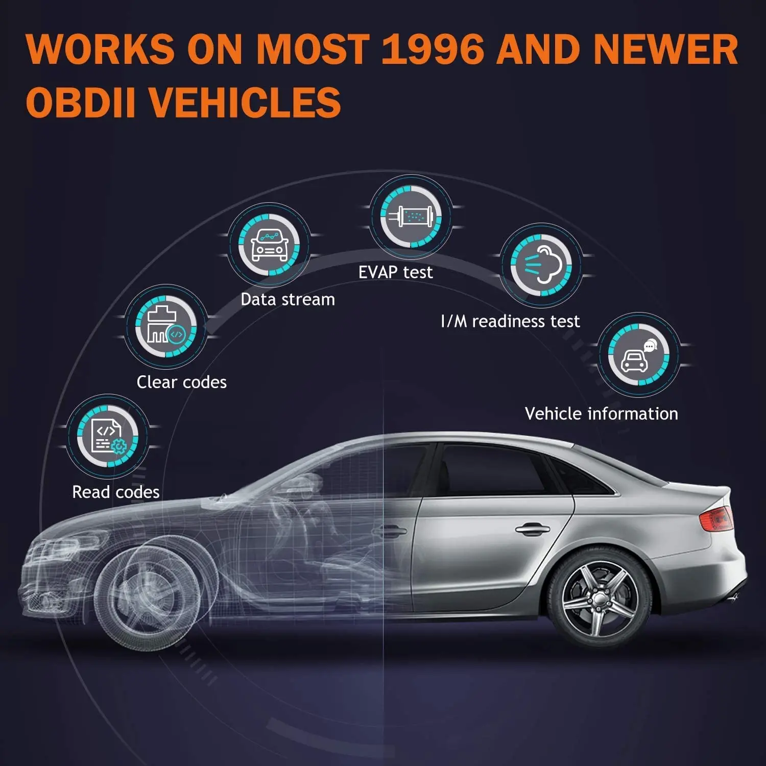 Launch Creader CR619 OBD2 автомобильный сканер ABS Airbag SRS кода двигателя Obd2 Диагностический