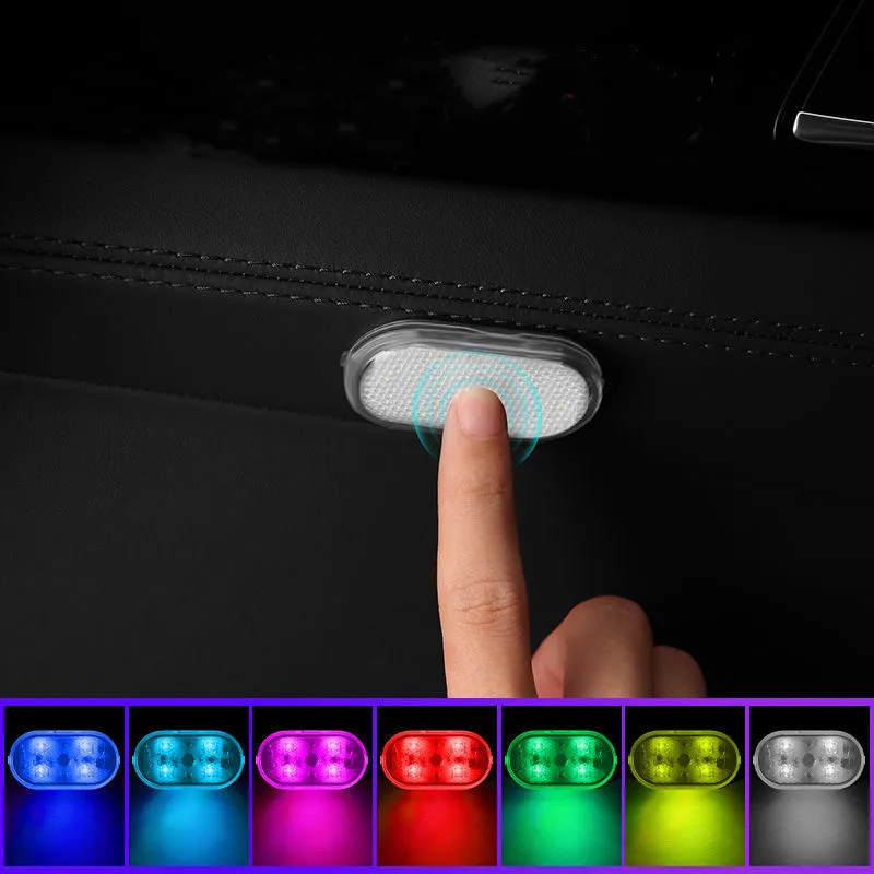

1pcs Car LED Touch Lights Interior Light Auto Reading Lamps Storage Box USB Charging for Car Interior/Hood/Trunk/Kitchen