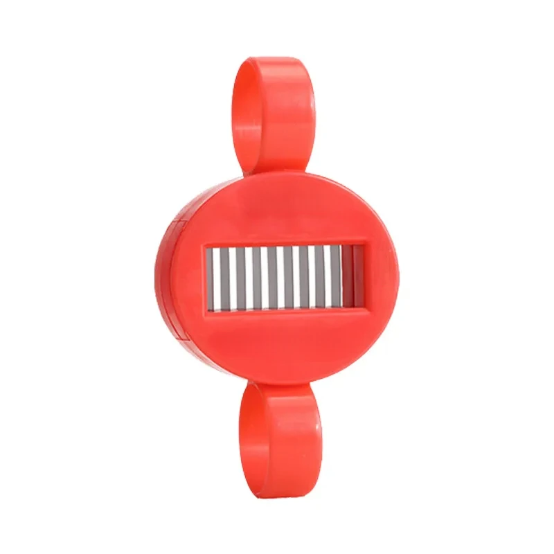 

Резак для фасоли красный ABS+нержавеющая сталь