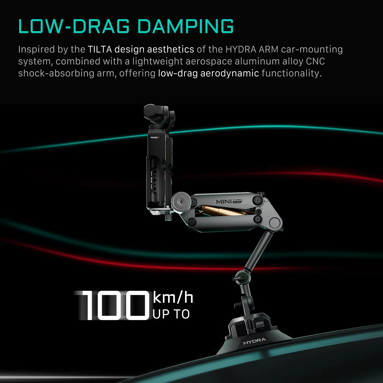 TILTA HDA-T15 Hydra Alien мини-амортизирующий рычаг для мобильного телефона DJI Pocket 3 insta360 X3 X4