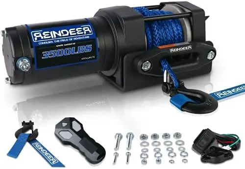 

Новая Лебедка 12 В грузоподъемностью 3500 фунтов, искусственная веревка с Hawse Fairlead, Водонепроницаемая IP67 с фотоэлементами 4x4