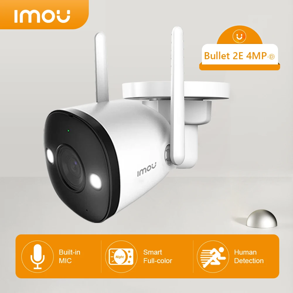 

IMOU Wifi IP Camera Outdoor Infrared Night Vision Video Surveillance Waterproof External Dual Antenna Security Cam Bullet 2E 4MP