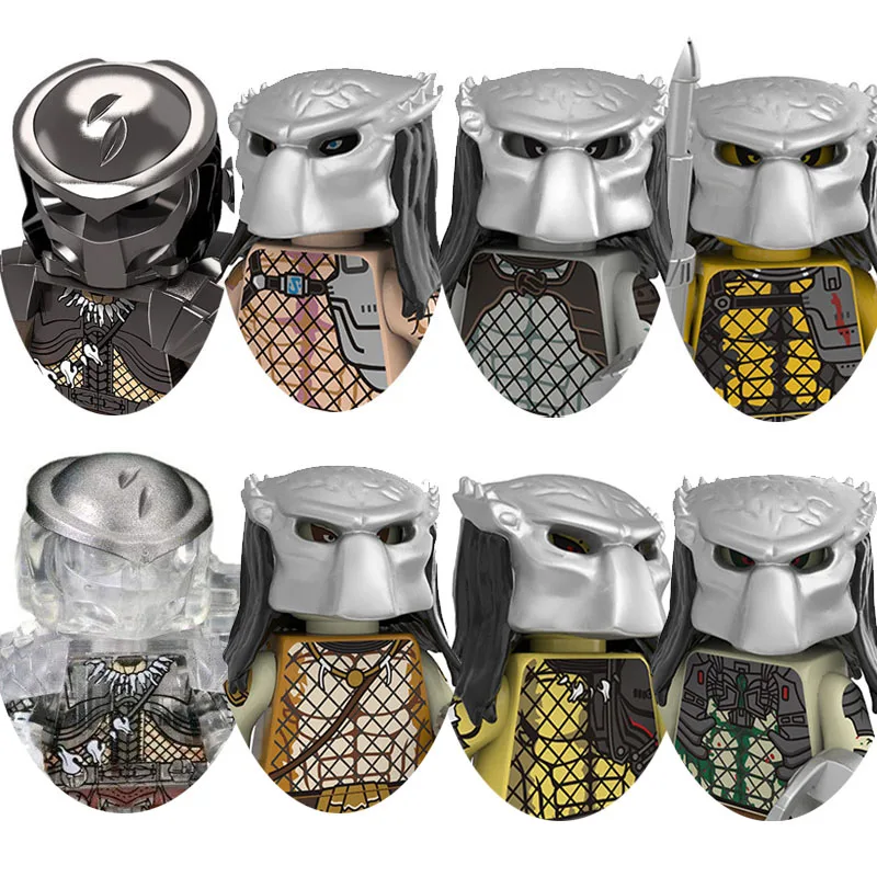 Новый стиль! Встроенный инопланетянин против. Модель хищника строительные блоки