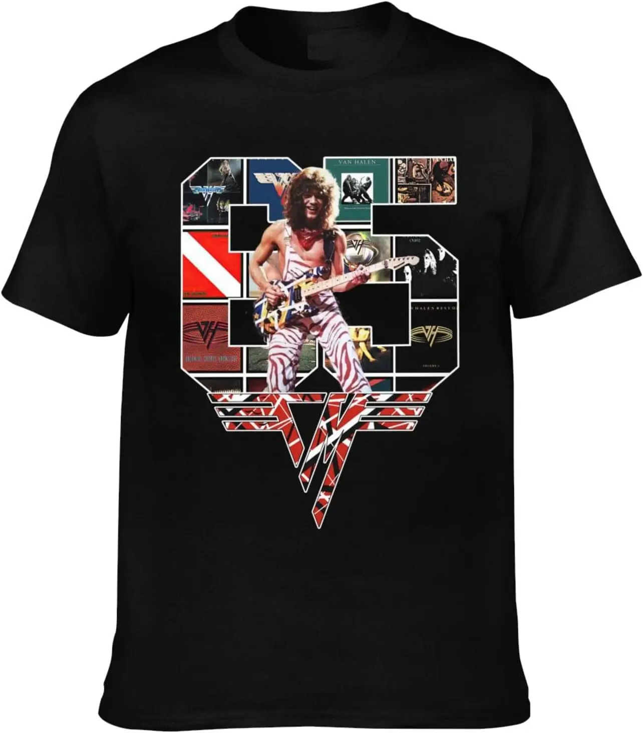 Молодежная футболка Dads для Van.1986 Halen T ShirtsМягкие топы с короткими рукавами и