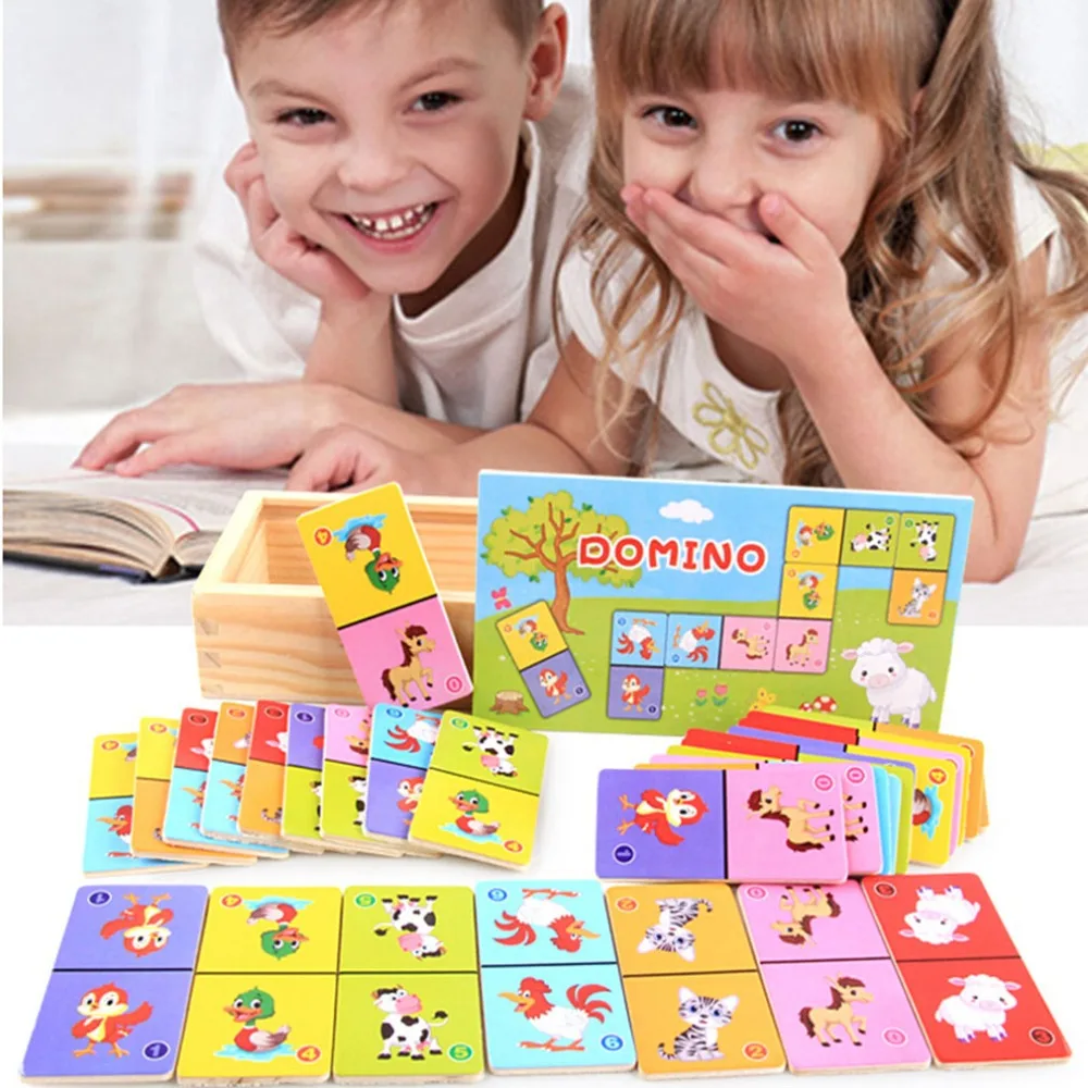 

Cute New Colorful Childrens Wooden Toys Board Game High-grade Wooden Puzzle Early Learning Cognitive Educational Puzzle Toys