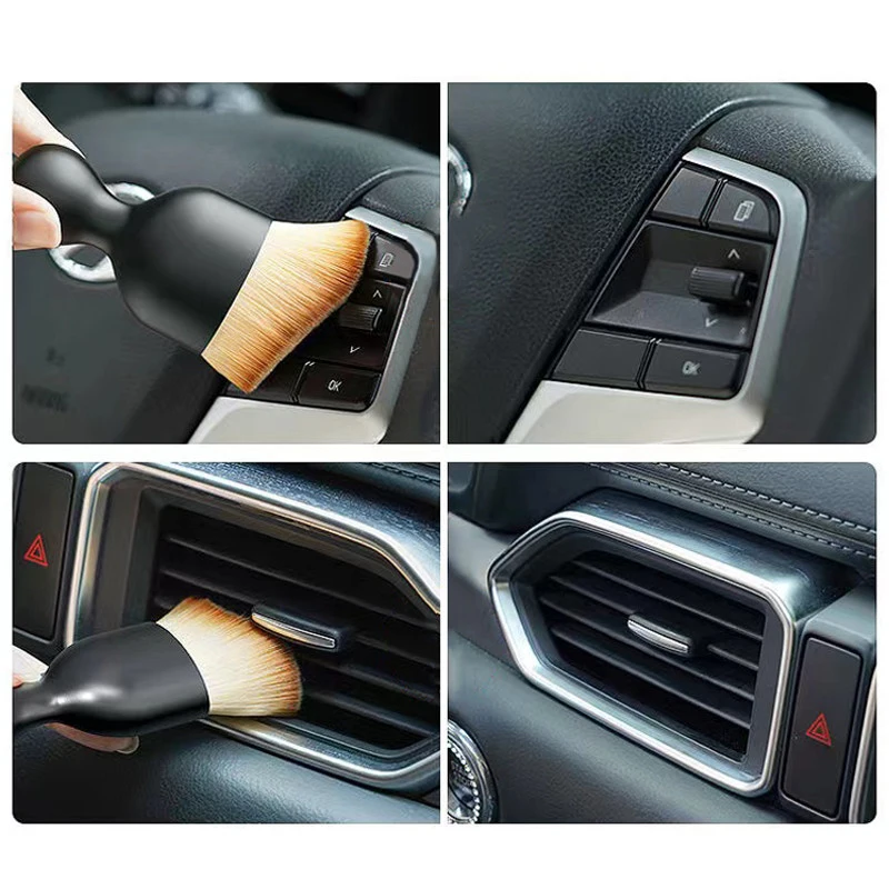 Car Interior Cleaning Soft Brush Tool Dust Remover For Seat Leon Mk3 Mk2 Ibiza 6l 6j Ateca Altea Cupra E-Racer Accessories