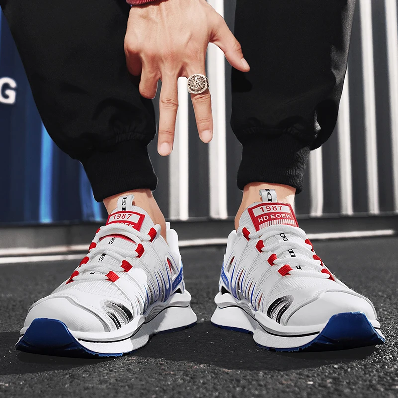 Кроссовки мужские спортивные классические дышащие Нескользящие популярная