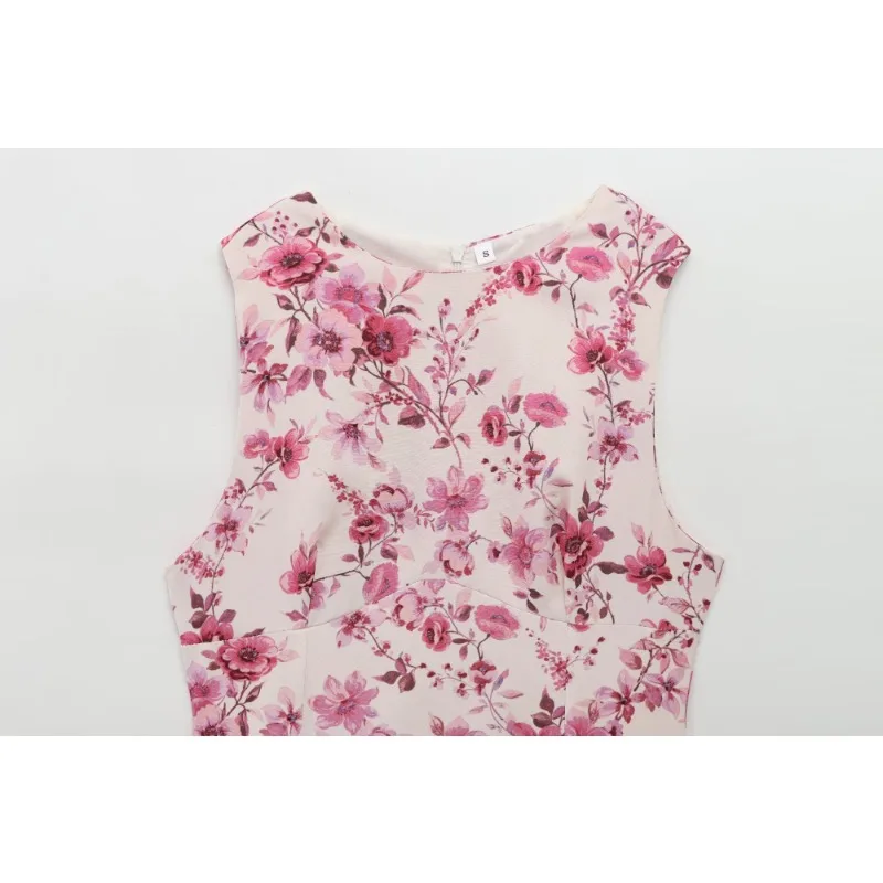 Вечернее платье TRAF ZR женское летнее роскошное мини-платье с цветочным принтом