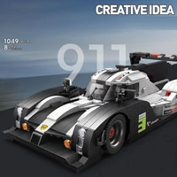 919 puzzle technology racing car supercar model assembled building blocks childrens mens hobby technic excavator toys for kids